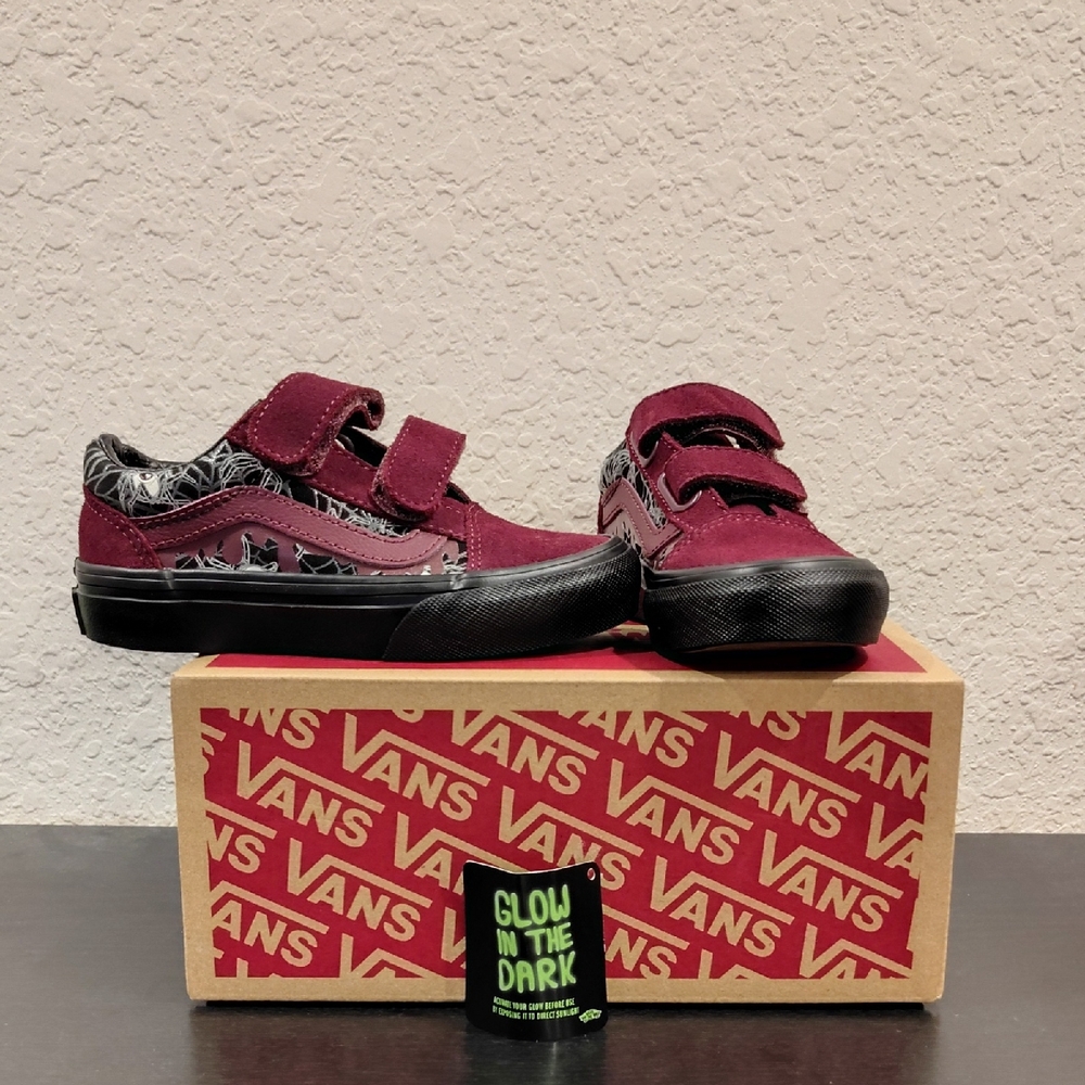 Vans Kids Shoes - Maroon and Black